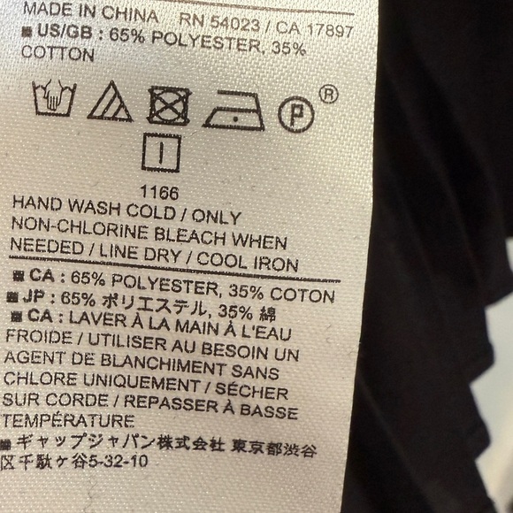 BANANA REPUBLIC BLACK DRESS WAIST TIE & PLEATED BOTTOM CUFF SLEEVE  SIZE XS NWT - Picture 6 of 6